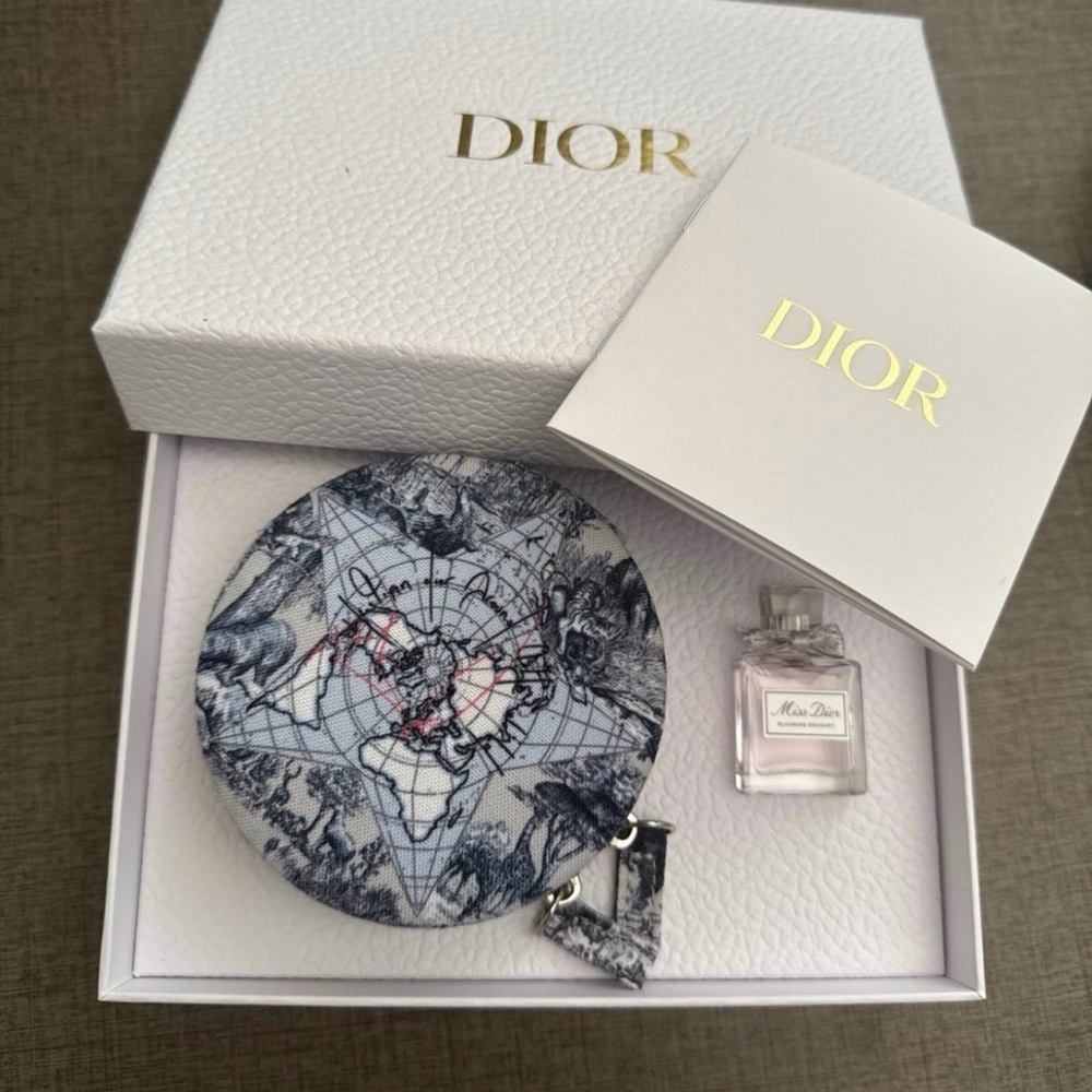 Dior beauty all around the world travel pouch and mini perfume gift set